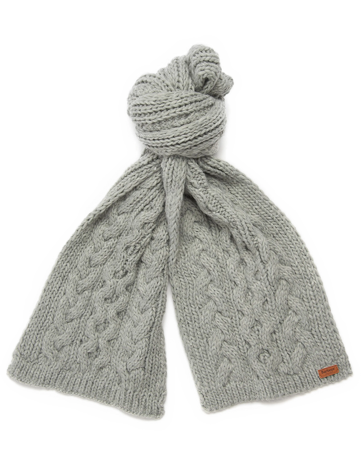 penshaw beanie and scarf set in grey