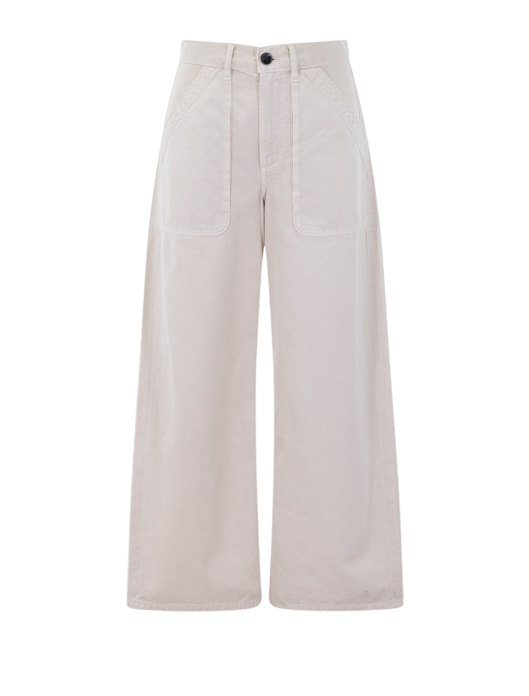 ayla cargo crop in pale stone