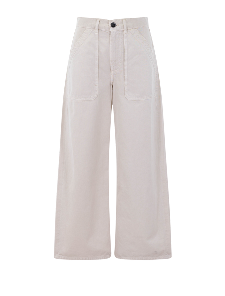 ayla cargo crop in pale stone