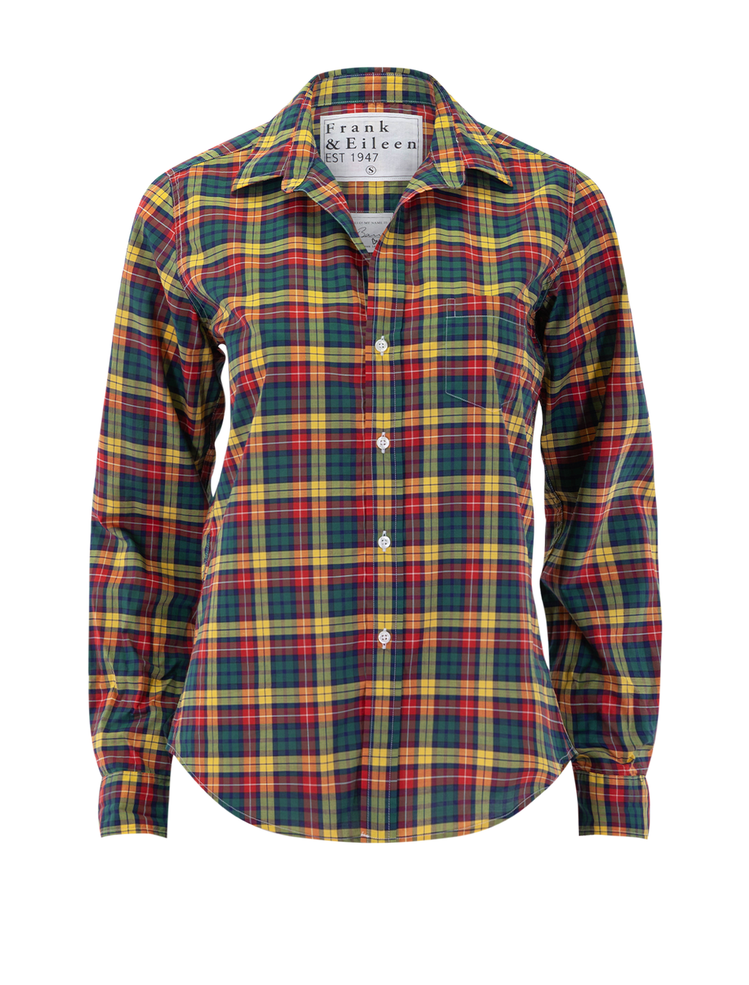 barry in yellow and red plaid