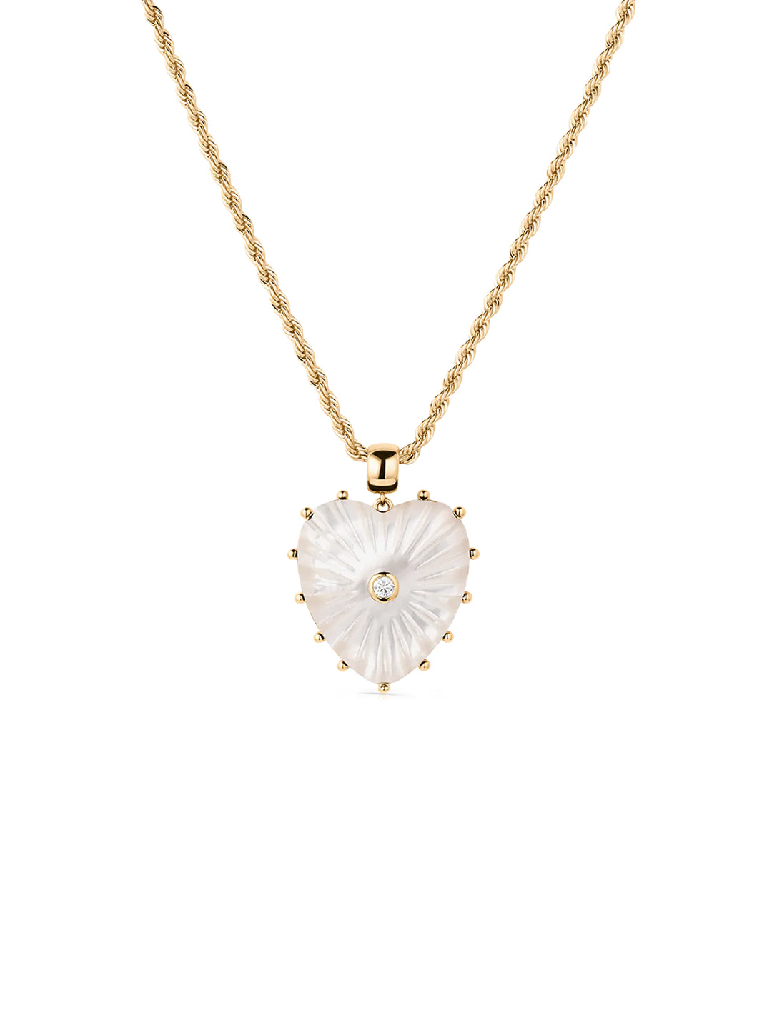 malene mother pearl rope necklace