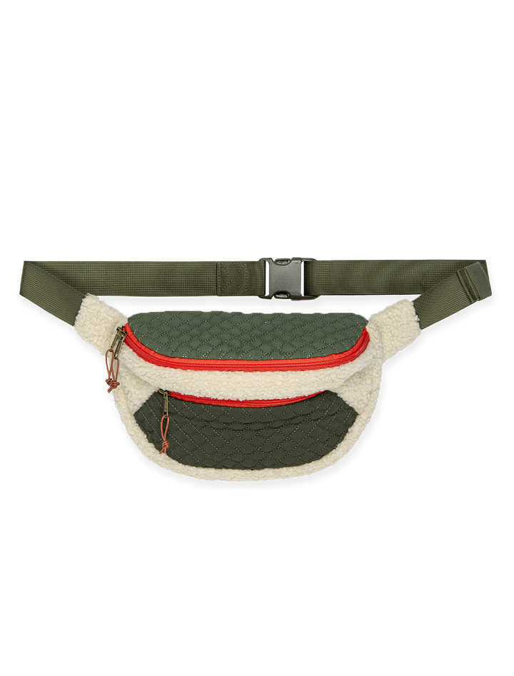 the plush colorblock hip pack