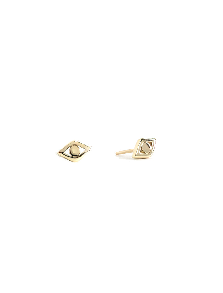 small pure evil eye studs