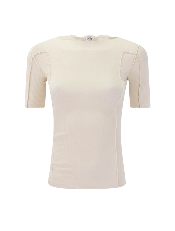 omato 3/4 sleeve tee in off white