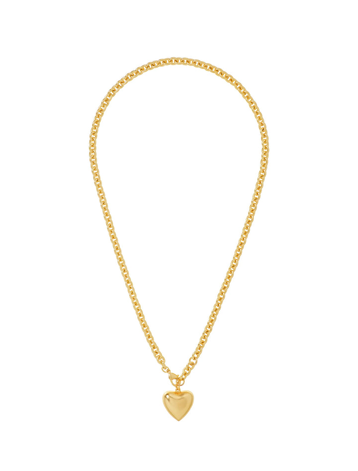 the mini puffy heart necklace