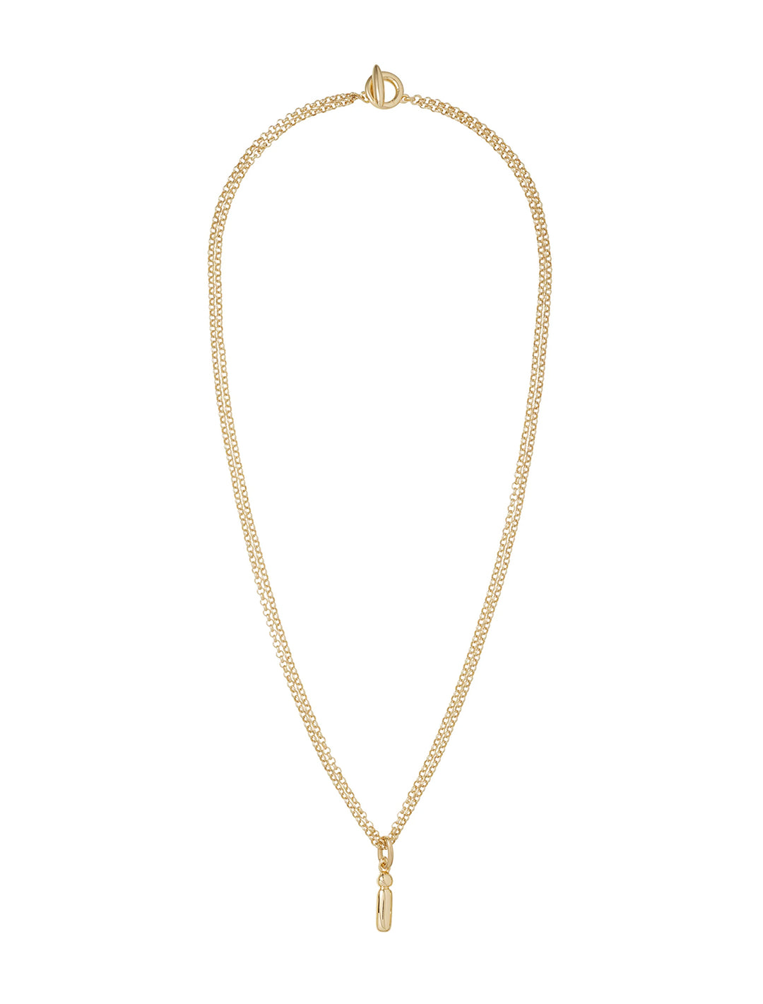 the puffy initial necklace | i