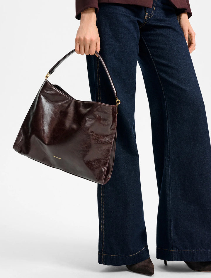 crinkle vida hobo in dark raisin
