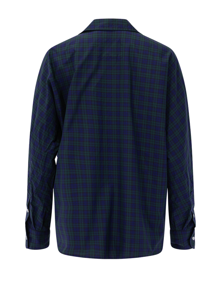 oona in green blue plaid