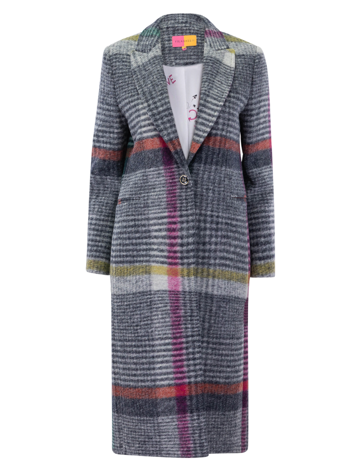 katherin coat in plaid