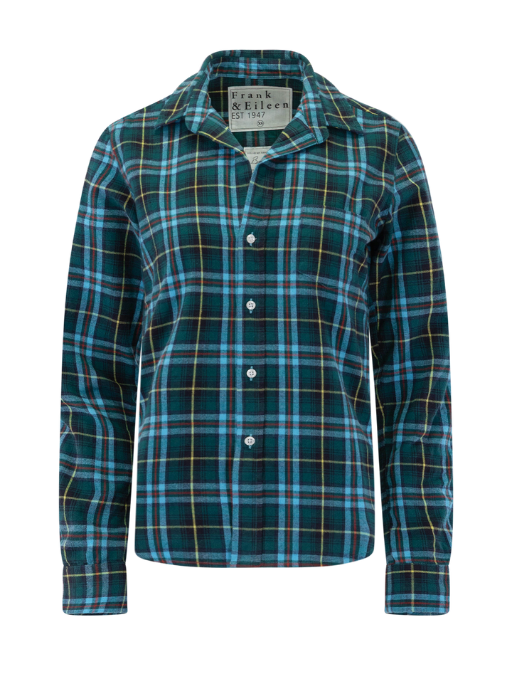 barry in green, blue, yellow and red plaid