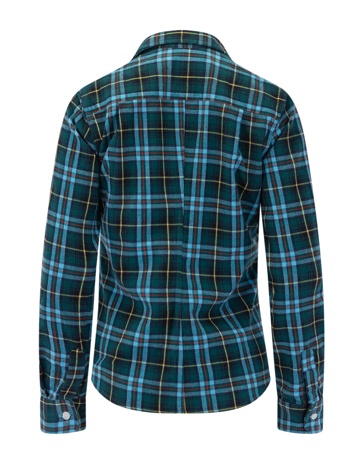 barry in green, blue, yellow and red plaid