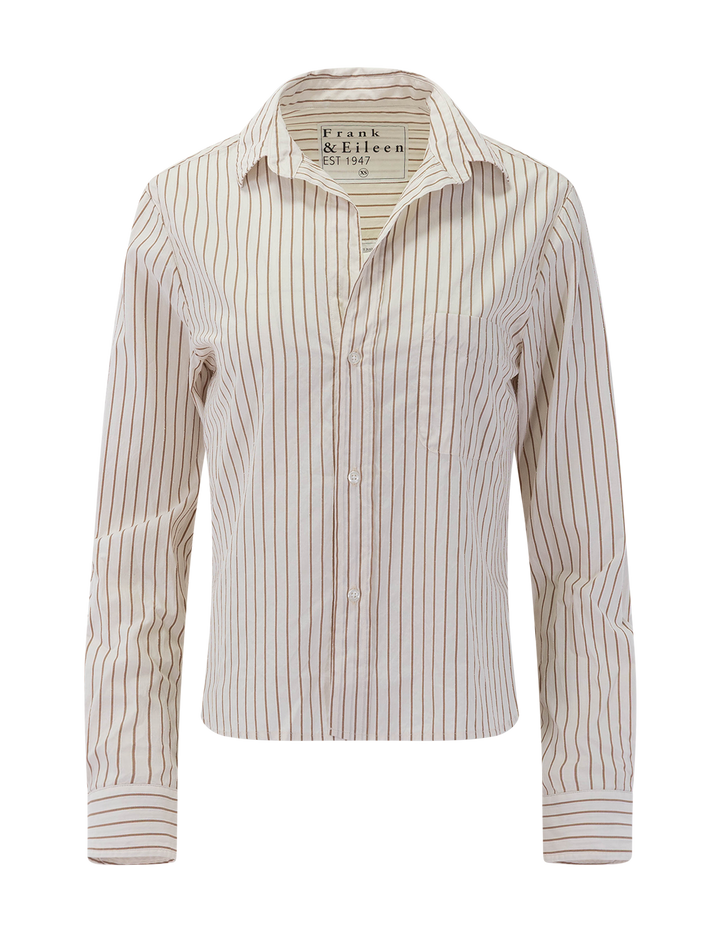 silvio in camel and cream stripe