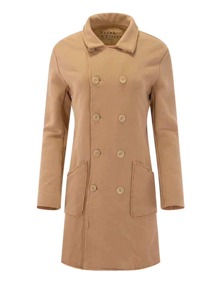 trench coat in camel