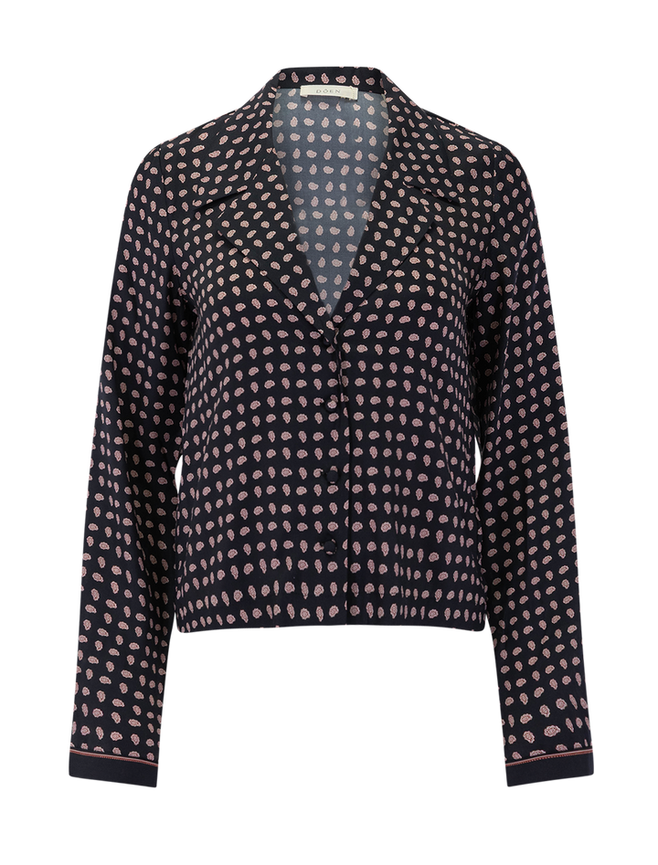 juliana top in noir cardinale foulard