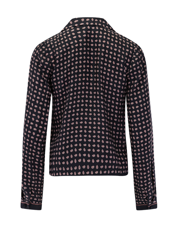 juliana top in noir cardinale foulard