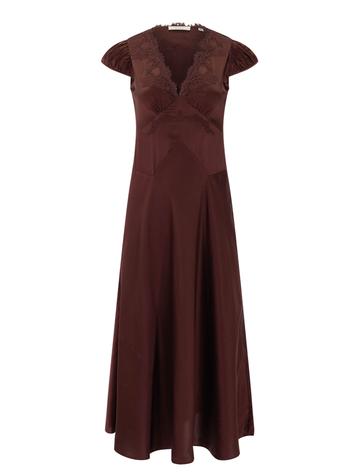 coraline dress in cafe brun