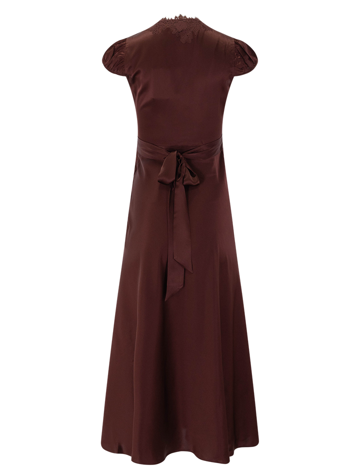 coraline dress in cafe brun