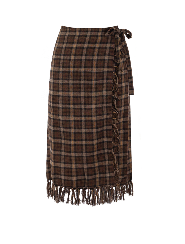 saskia skirt in cornwall plaid
