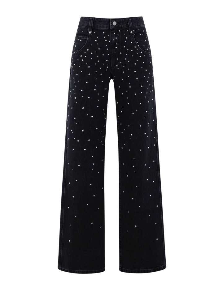 brinsa studded jeans in black