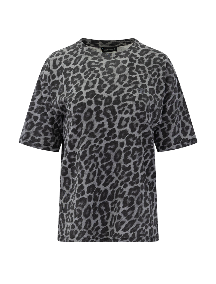 cohen tee in grey leopard
