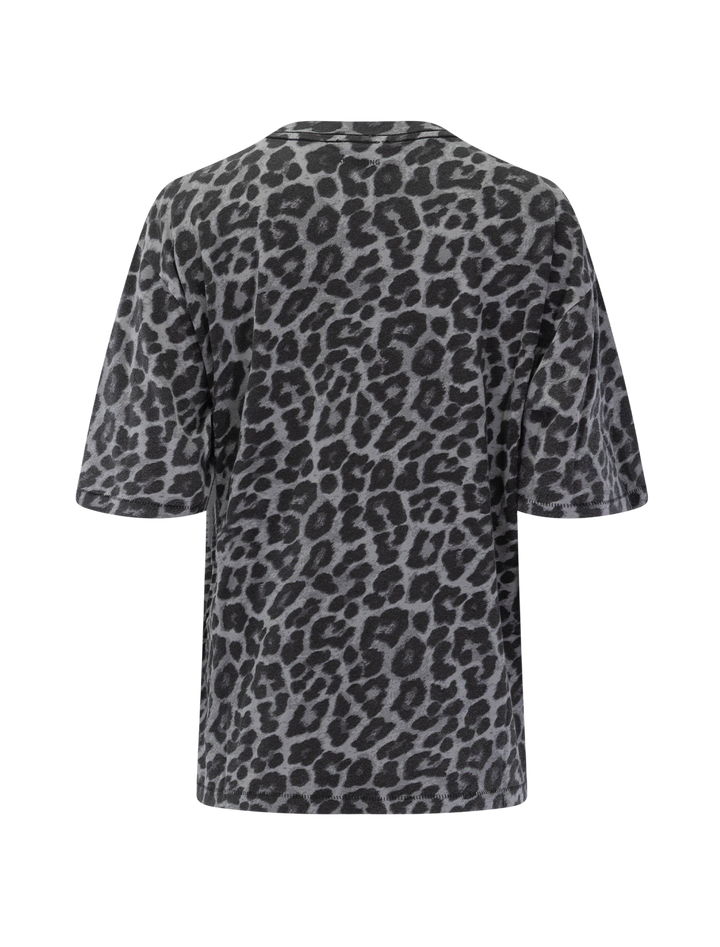 cohen tee in grey leopard