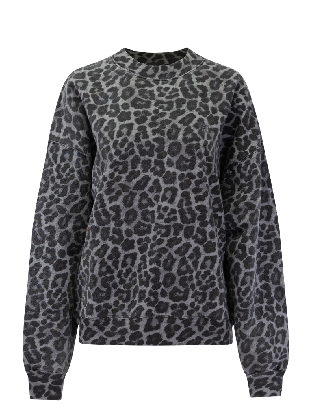 miles sweatshirt in grey leopard