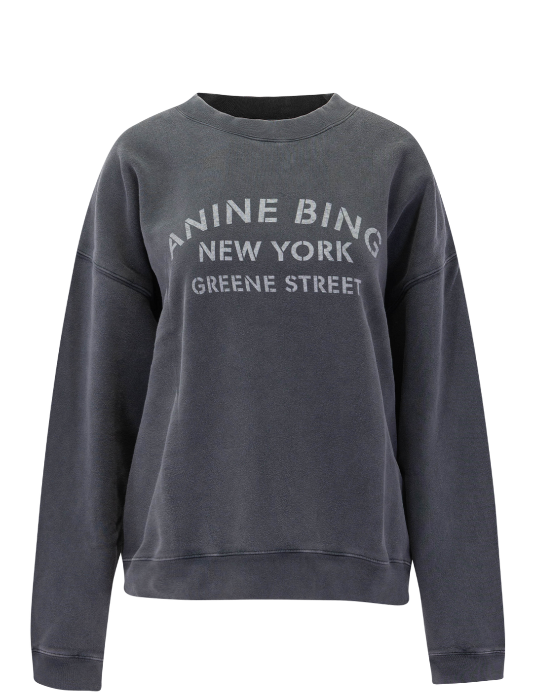 miles sweatshirt ny in washed black