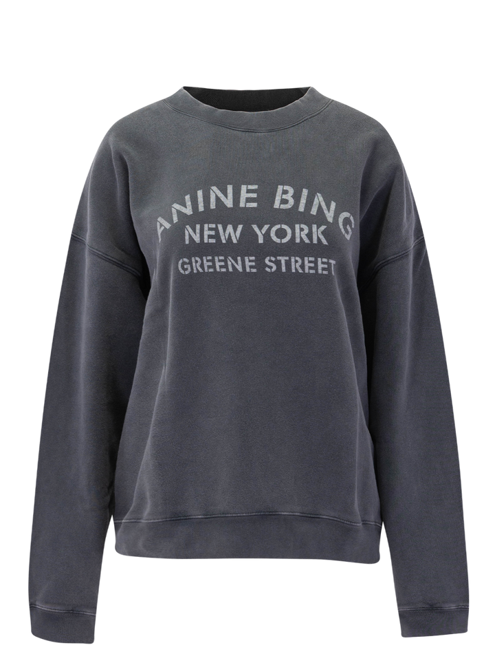miles sweatshirt ny in washed black