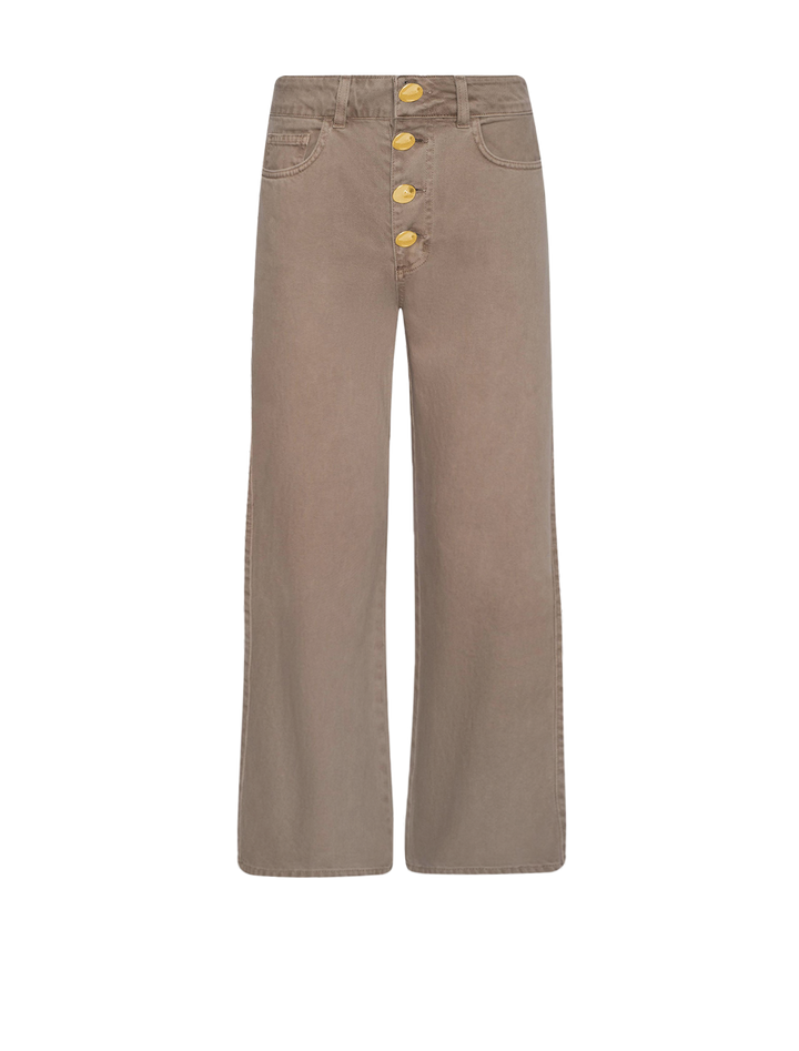 liora wide leg jean in dark cappucino