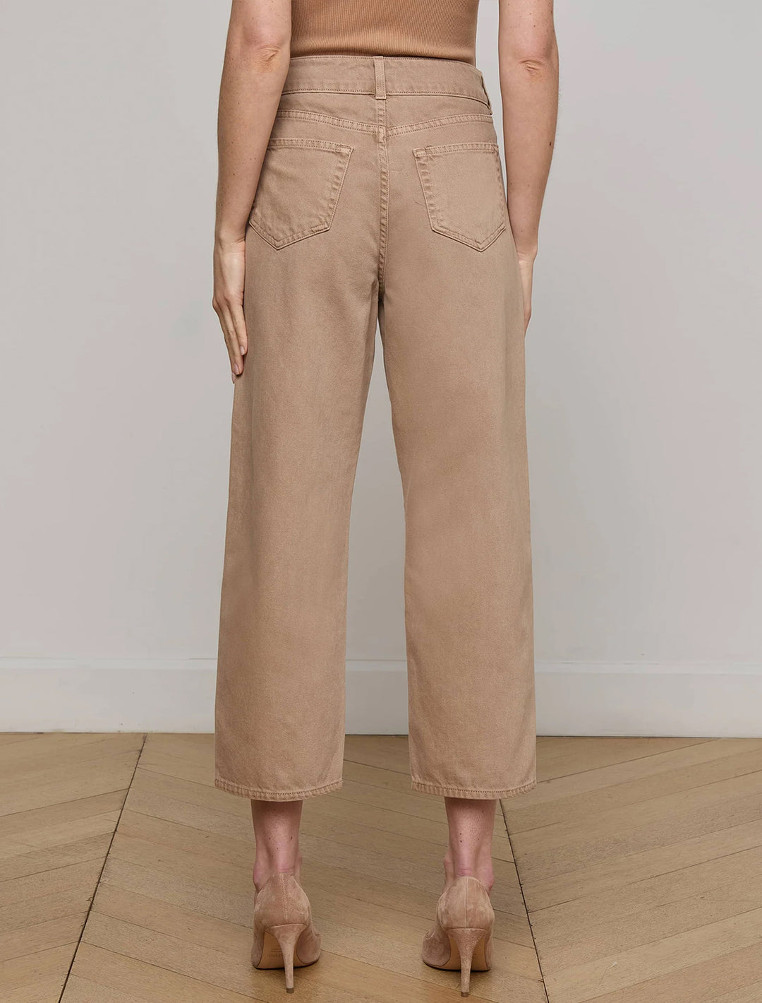 liora wide leg jean in dark cappucino