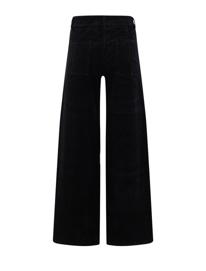 megan in jet black stretch cord