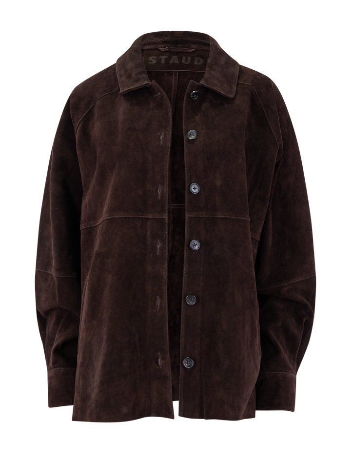 josette suede shirt in espresso