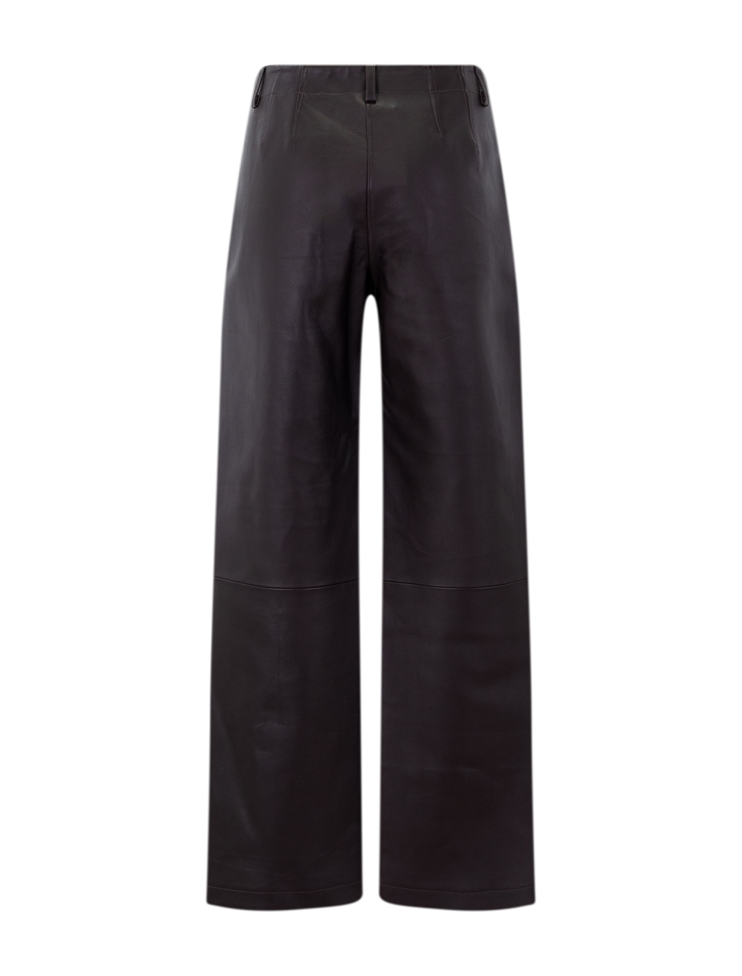 stretch leather pant in cacao