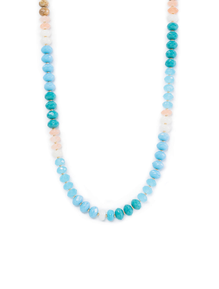 gemma rondelle necklace in turquoise