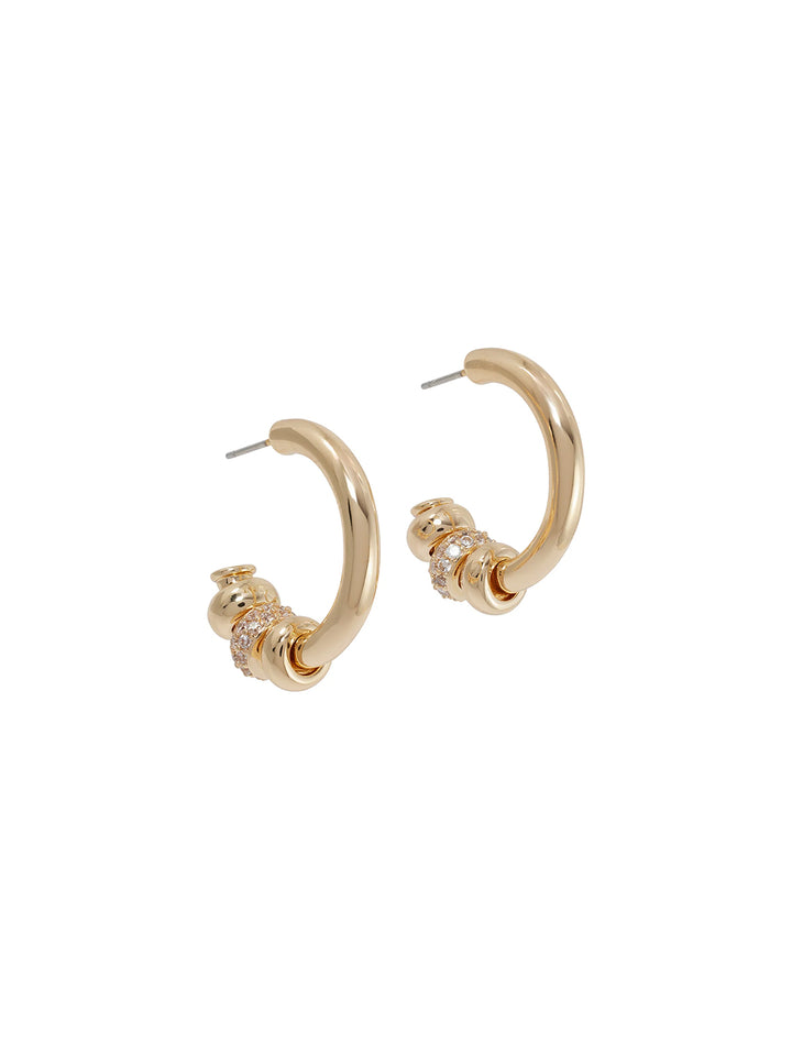 pave slider earrings