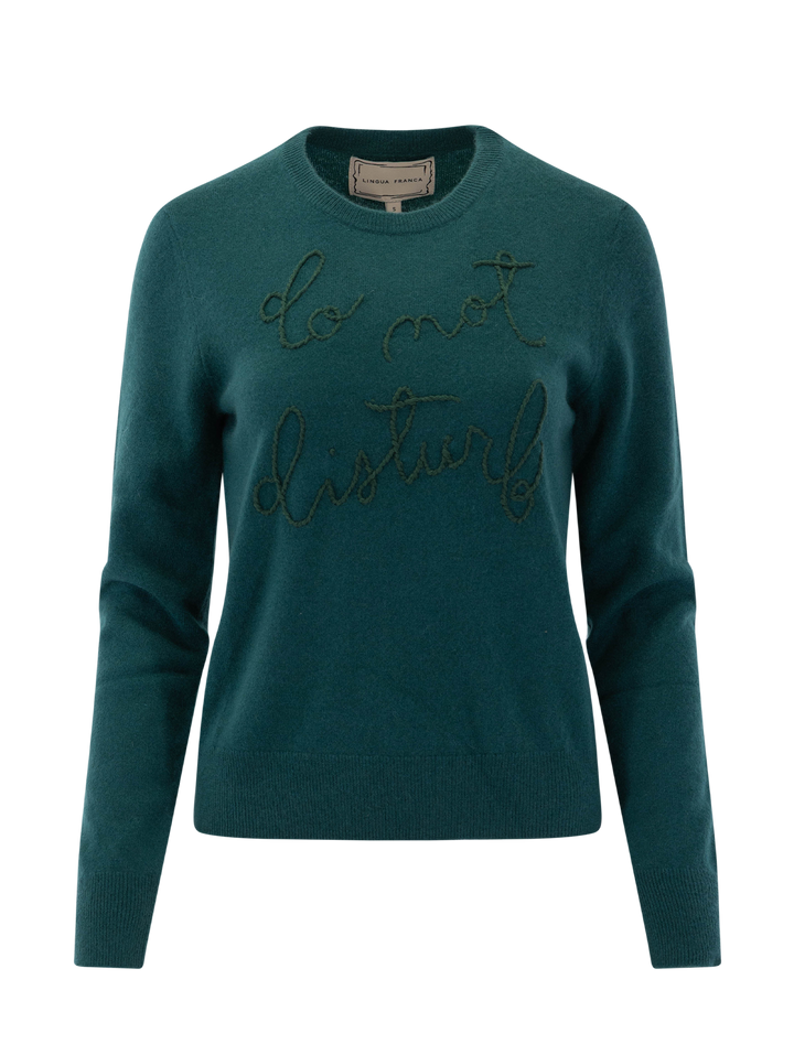 do not disturb crewneck sweater