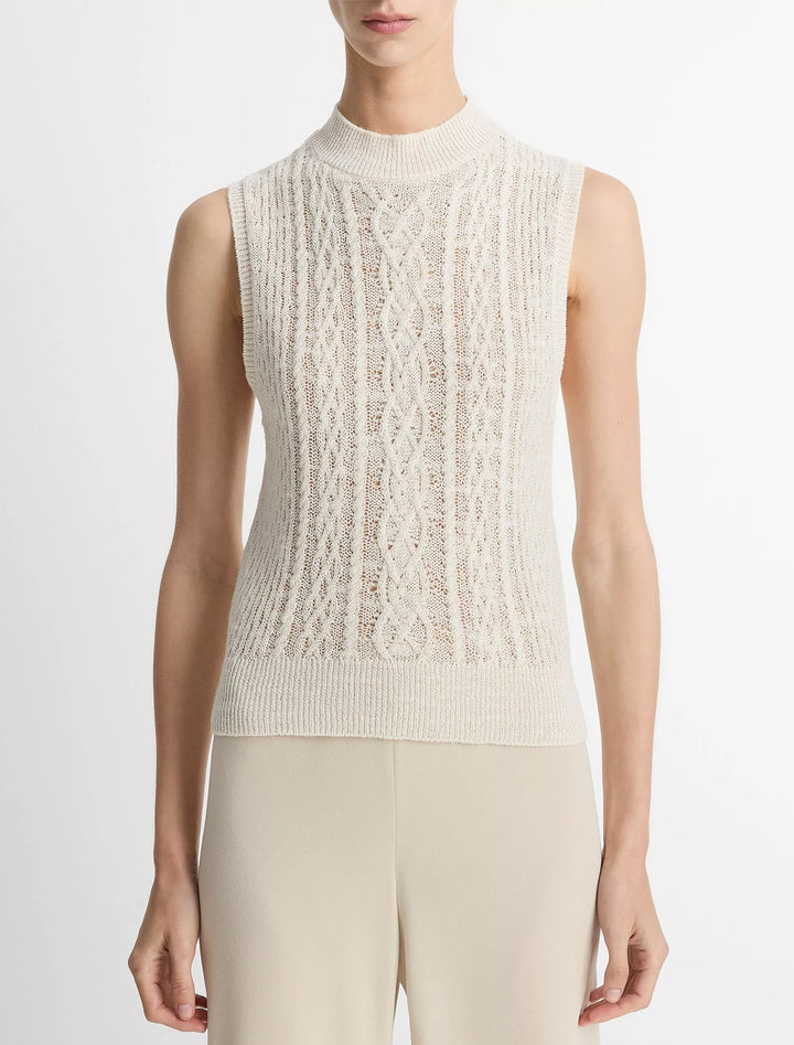 cable double layer shell in off white