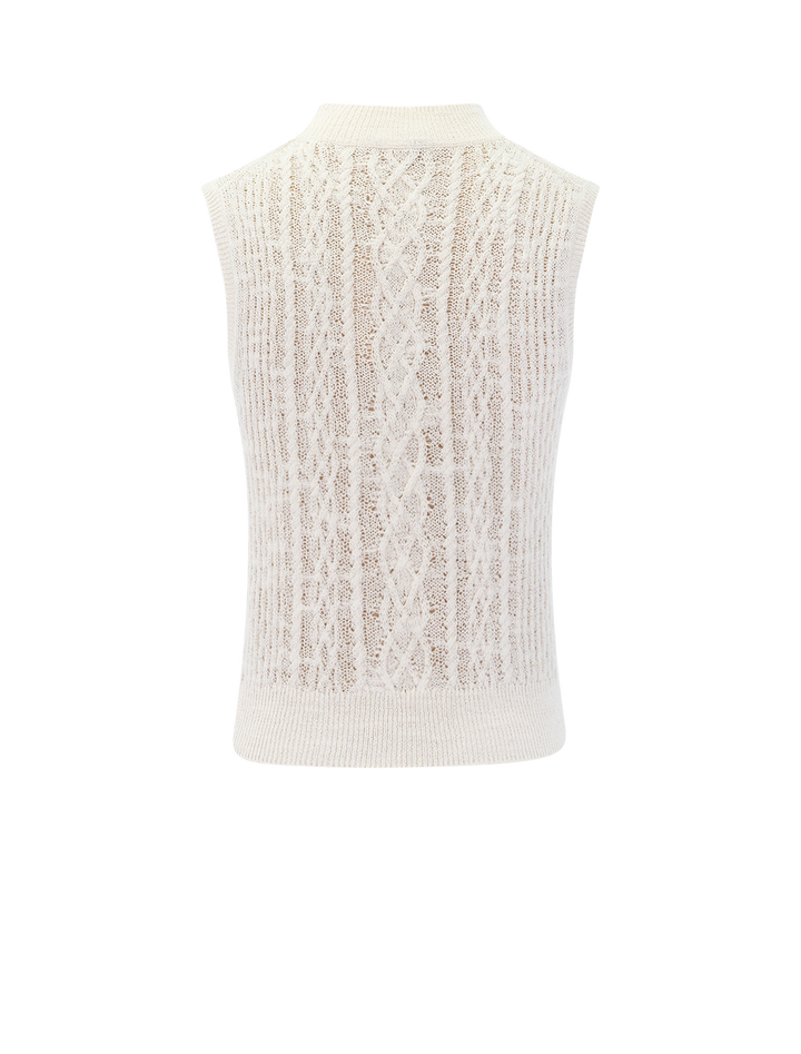 cable double layer shell in off white