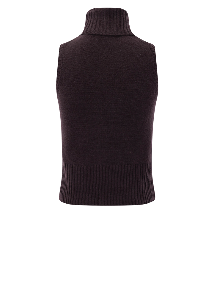 mazzy cashmere shell in dark currant
