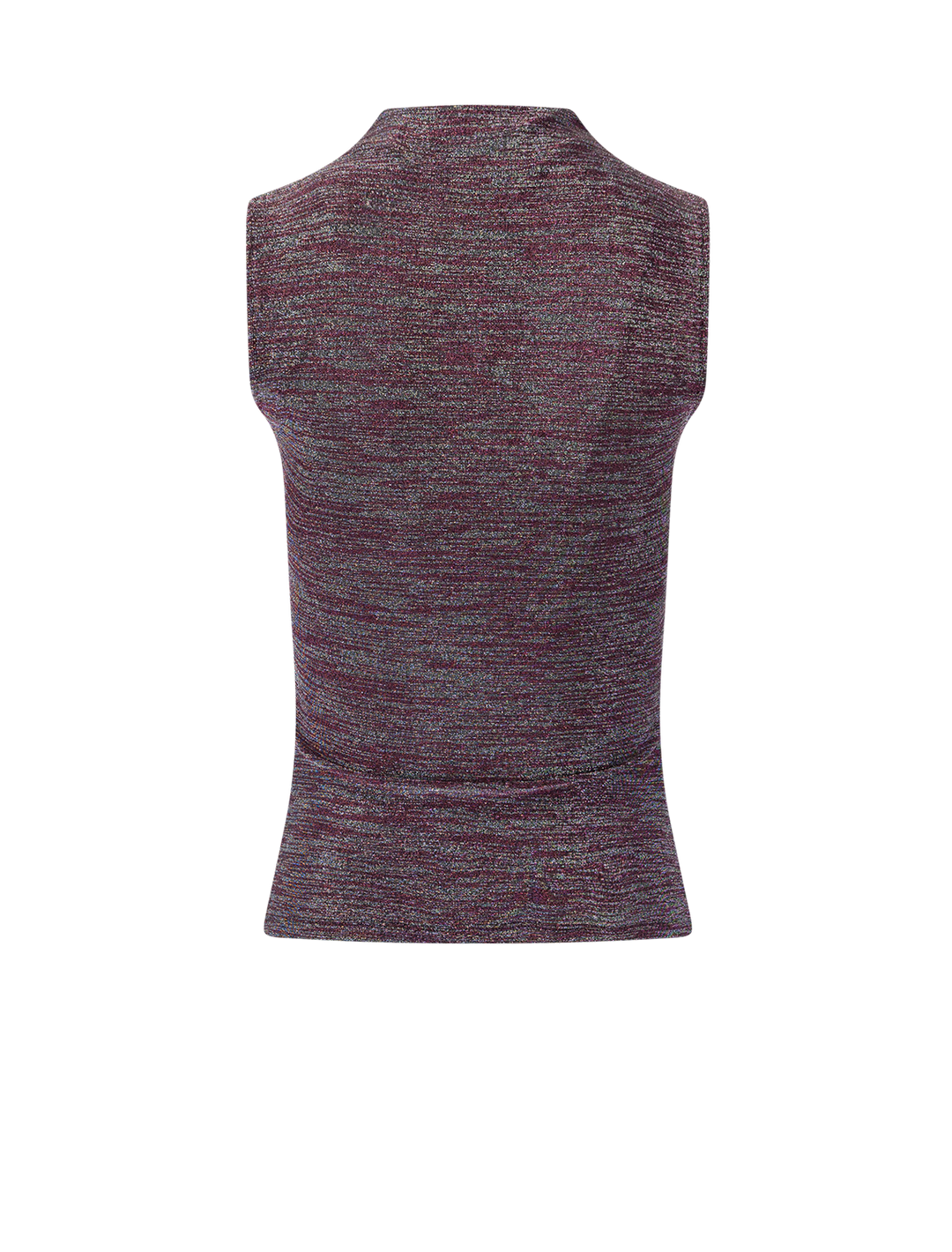 alora top in silver and pink space