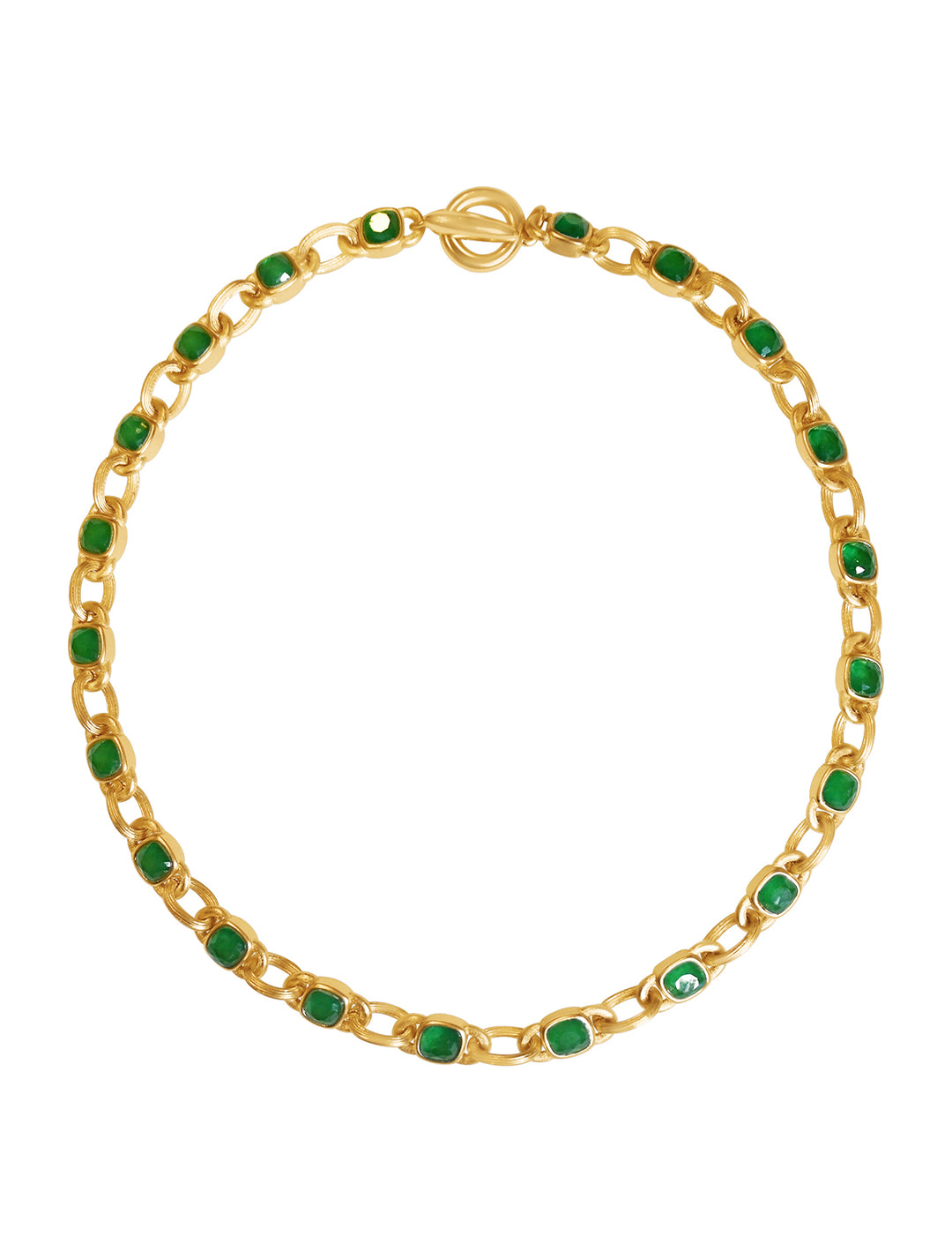 the large jeweled link necklace