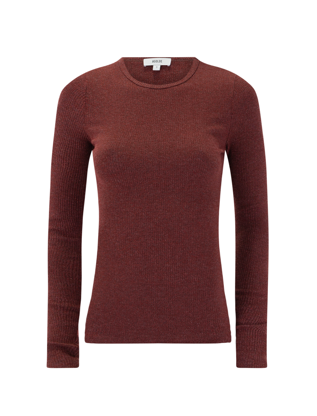 delphi slim tee in brick