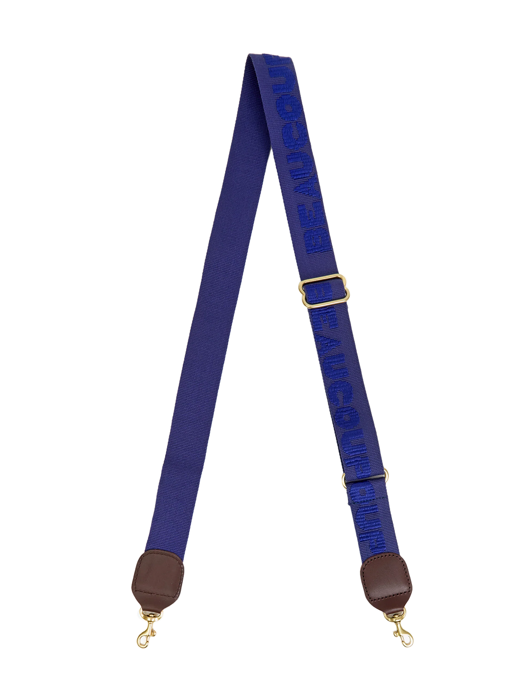 beaucoup cool adjustable crossbody strap in navy