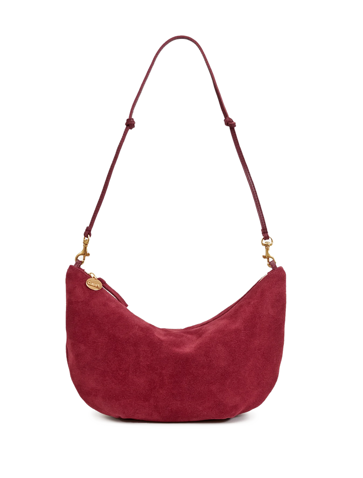 lune in currant suede