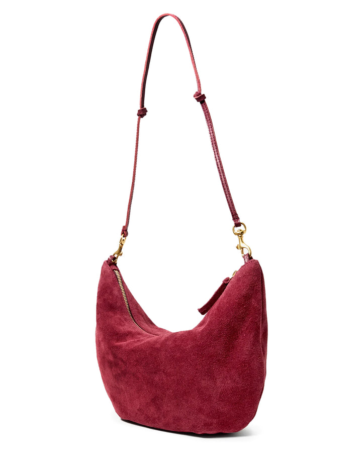 lune in currant suede