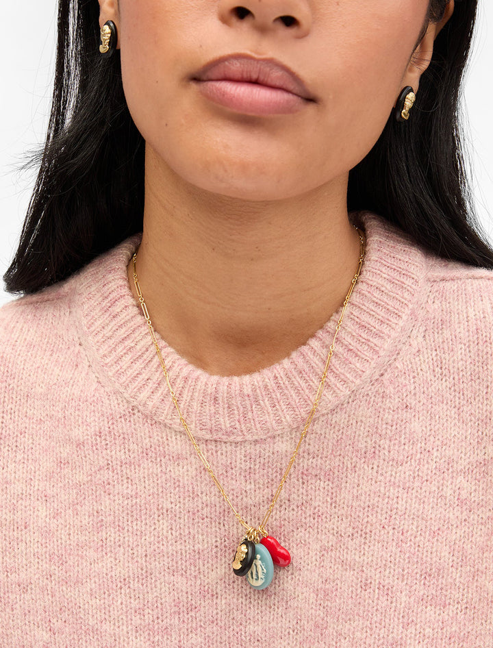 cameo charm necklace