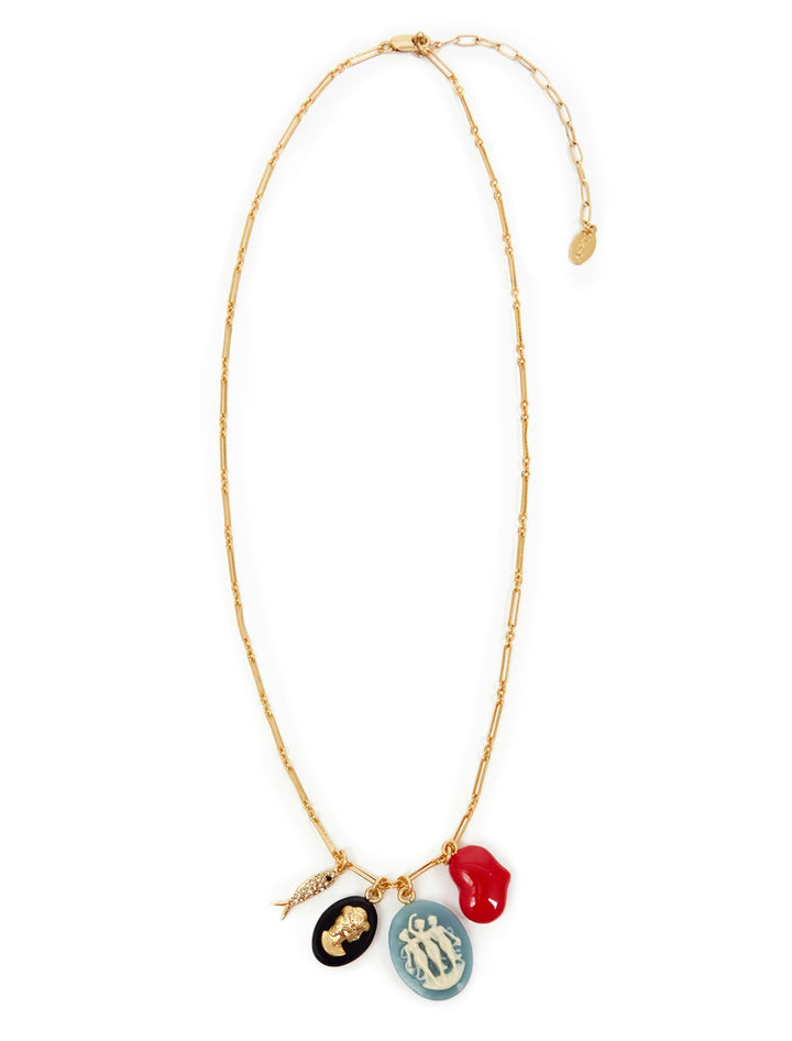 cameo charm necklace