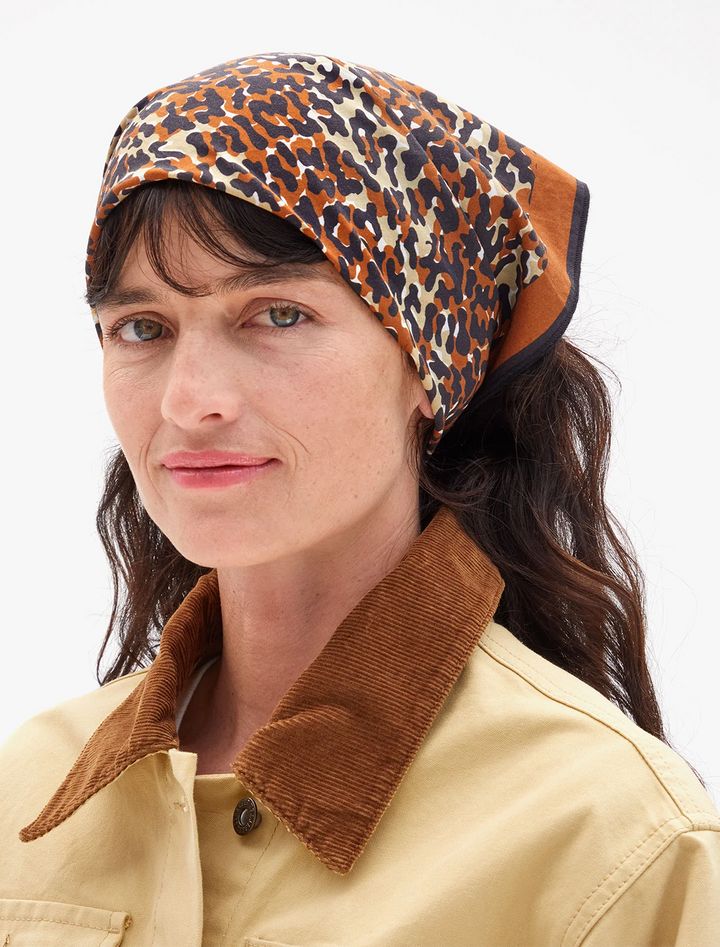 caramel multi double jag bandana