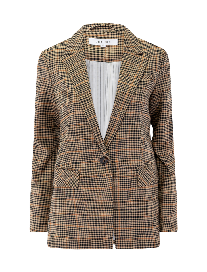 bentley blazer in saddle tartan