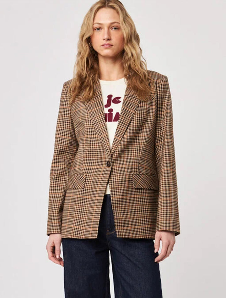 bentley blazer in saddle tartan